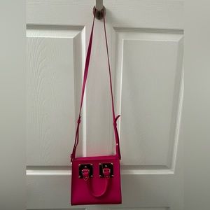 Sophie Hulme Albion mini bag crossbody hot pink